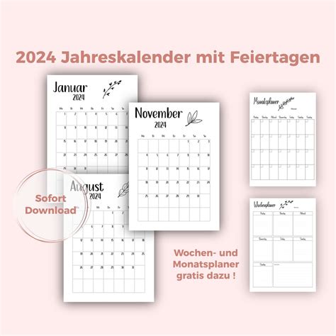 Jahreskalender Kalender Zum Ausdrucken A Format Pdf