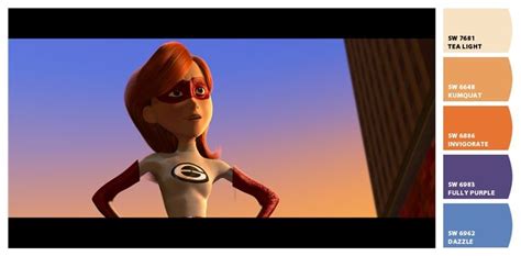 Color Palette Inspired By Disney Pixar The Incredibles