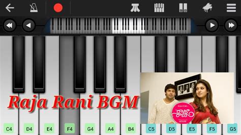 Raja Rani Theme Bgm Piano Tutorial Piano Music Piano Song Youtube