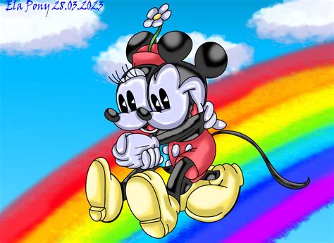 Myszka Miki and Myszka Minnie The dance Rainbow by elapony1m on DeviantArt