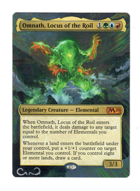 Omnath Locus Of The Roil Altered Full Art Mtg Magic Commander Temur Elemental Landfall Etsy