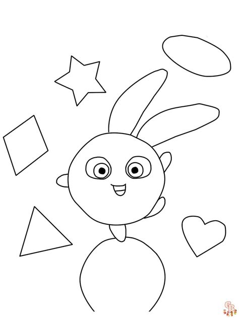 Sunny Bunnies Coloring Pages Printable And Free Gbcoloring