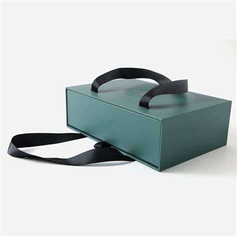 Paper Sliding Box With Ribbon Handle Cardboard Drawer Box With Ribbon