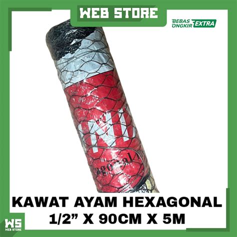 Jual Kawat Ayam Kawat Ram Hexagonal Wiremesh Kawat Bunga 12 X 09m X