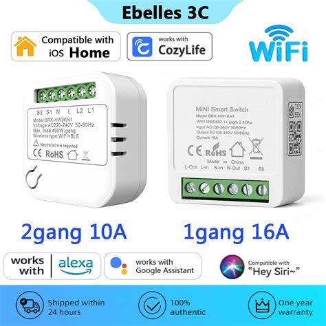 Gang Wifi Smart Switch Module For Homekit Cozylife Smart Home Relay