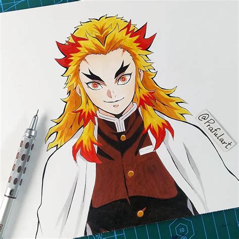 My Drawing Of Kyojuro Rengoku 🔥 Rkimetsunoyaiba