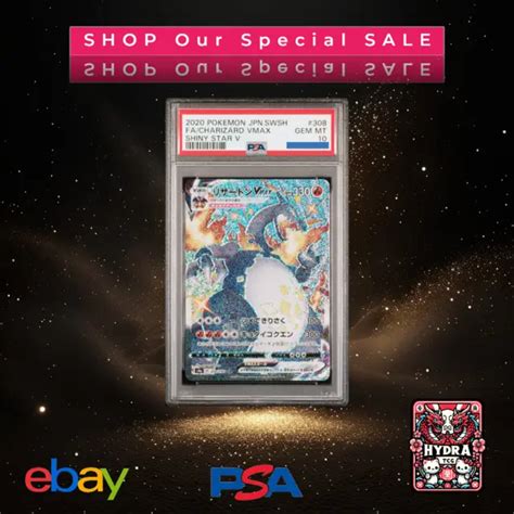 Psa Charizard Vmax Shiny Star V Pokemon Card Japanese Gem