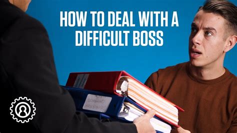 How To Deal With A Difficult Boss Youtube