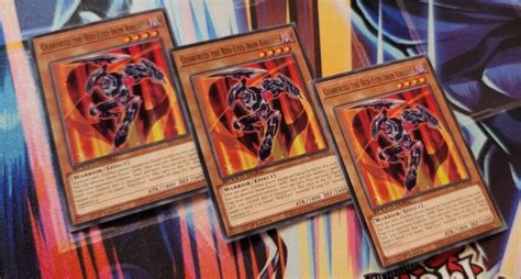 Yugioh 3x Gearfried The Red Eyes Iron Knight Playset 1st Edition Speed