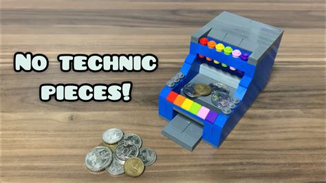 How To Build A Mini Lego Coin Pusher No Technic Pieces Youtube