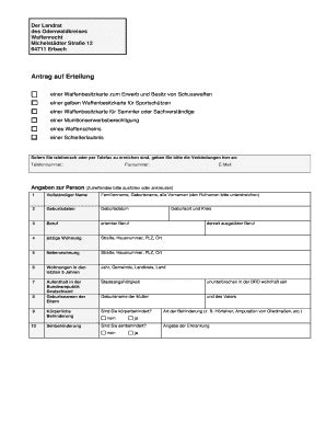 Fillable Online Odenwaldkreis Antrag Auf Erteilung Odenwaldkreis De