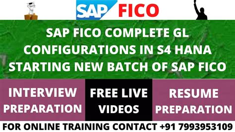 SAP FICO COMPLETE GENERAL LEDGER CONFIGURATIONS IN S4 HANA SAP FICO S4