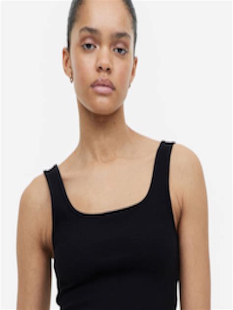 Buy Handm Women Cropped Vest Top Tops For Women 22617368 Myntra