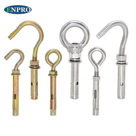 Color Zinc Hook Bolt Sleeve Anchor Closed Eye Hook Sleeve Anchor Hook Bolt Concrete Expansion