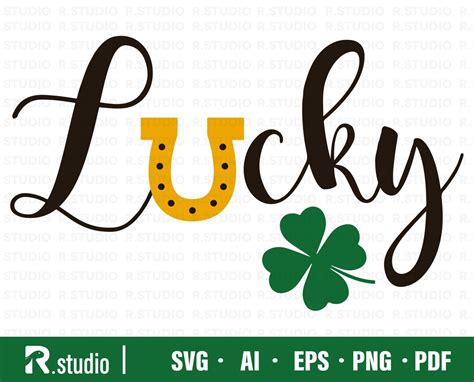 Lucky Svg St Patricks Day Svg Irish Svg St Patricks Day Quotes Clover Svg Saint Patrick