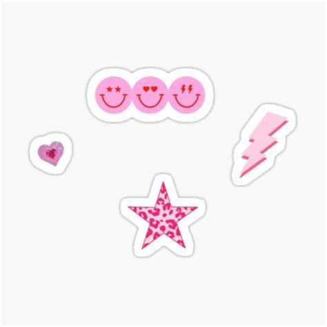 Preppy Smiley Face Sticker Pack Sticker For Sale By Riley