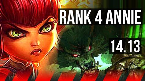 ANNIE Vs WARWICK TOP Rank 4 Annie 9 1 10 Legendary EUW