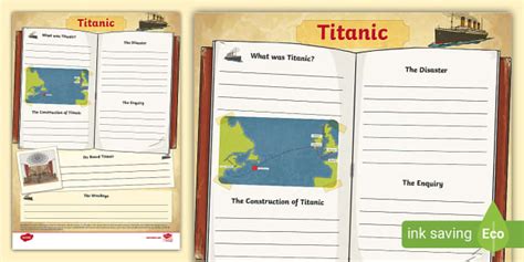 Titanic Fact File Template Teacher Made Twinkl