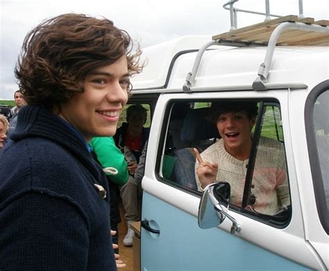 Boys Car Harry Styles Louis Tomlinson One Direction Image 448366