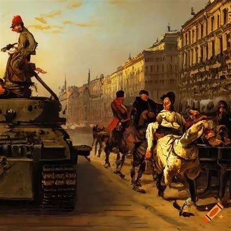 Sándor petőfi fighting soviet tanks in the streets of budapest 1848 in