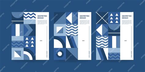 Premium Vector | Geometric abstract covers