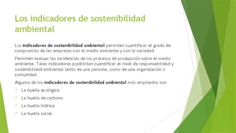 Los Indicadores De Sostenibilidad Ambiental Pdf