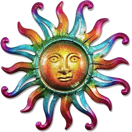 Amazon Metal Outdoor Sun Wall Decor Sun Face Yard Art Fence