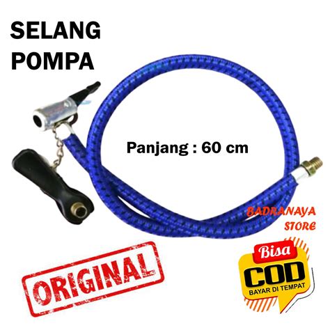 Jual Selang Pompa Ban Tabung Meter Sepeda Motor Mobil Bola Manual