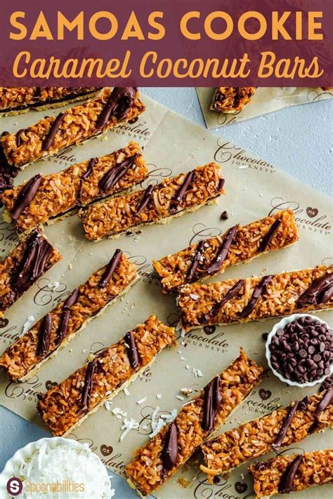 Samoas Cookie Caramel Coconut Bars | Recipe | Coconut caramel, Samoa ...