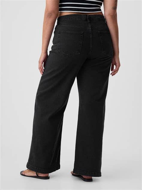 High Rise Stride Wide Leg Jeans Gap