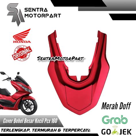 Jual Cover Behel Stop Belakang Besar Kecil Merah Doff Dop Pcx