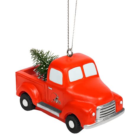 Cleveland Browns Nfl Truck With Tree Ornament