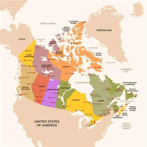 Canada Country Map 20792481 Vector Art at Vecteezy