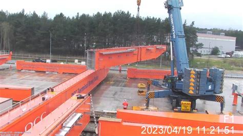 Installation Of A Gantry Crane In Brzeg Dolny Photo Report PCC