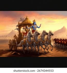 shri krishna  arjun hd wallpaper