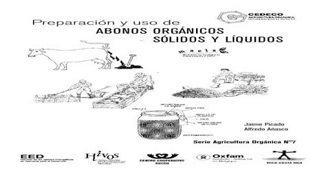 Preparaci N Y Uso De Abonos Org Nicos S Lidos Y L Quidos Gunos Abonos