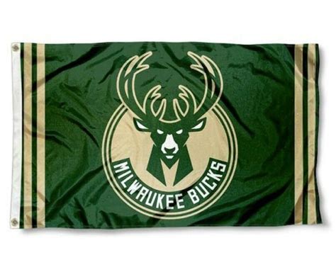 Milwaukee Bucks Flag 3x5ft Banner Polyester Basketball Bucks024