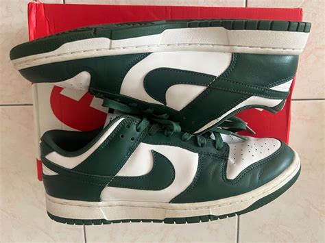 Nike Dunk Low Michigan State Spartan Green Team Green Men S Fashion