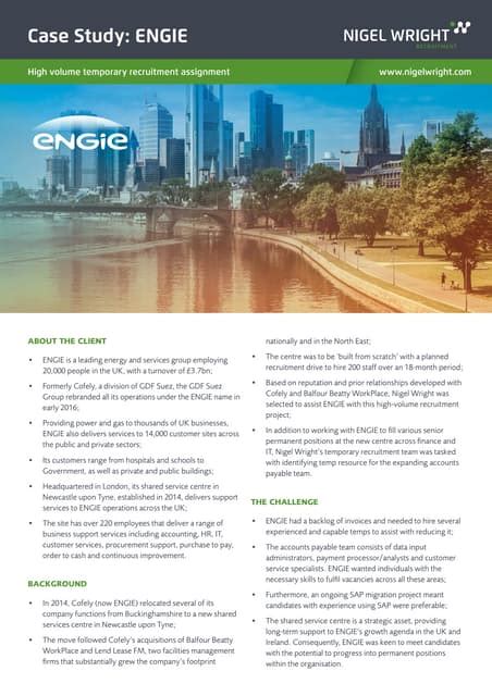 Engie Temporary Recruitment Case Study Pdf