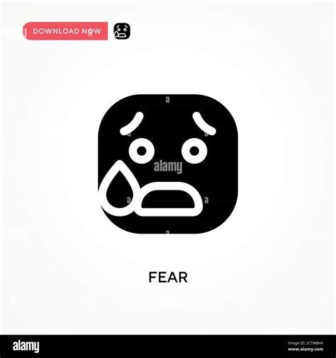 Fear Vector Icon Modern Simple Flat Vector Illustration For Web