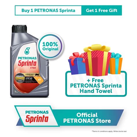 PETRONAS Sprinta F700 10W 40 Semi Synthetic Engine Oil Minyak Hitam API