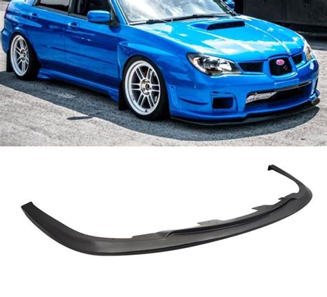 2006 2007 Subaru Wrxsti Polypropylene S204 Style Front Bumper Lip