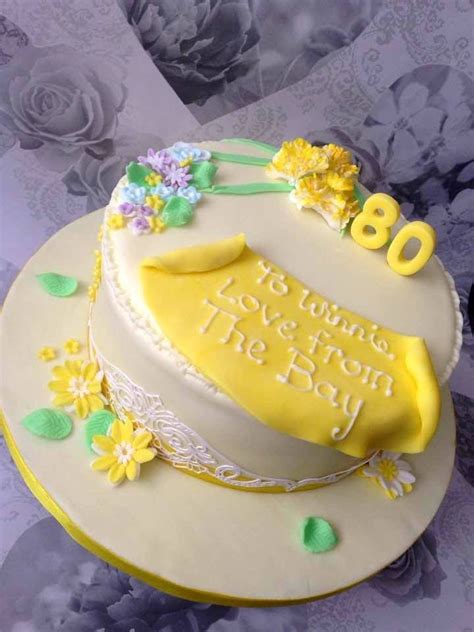 Flowers Yellow Cake Desserts Birthday Cake