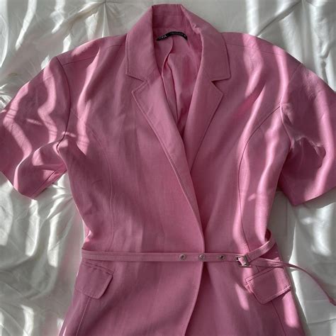 Zara Womens Pink Dress Depop