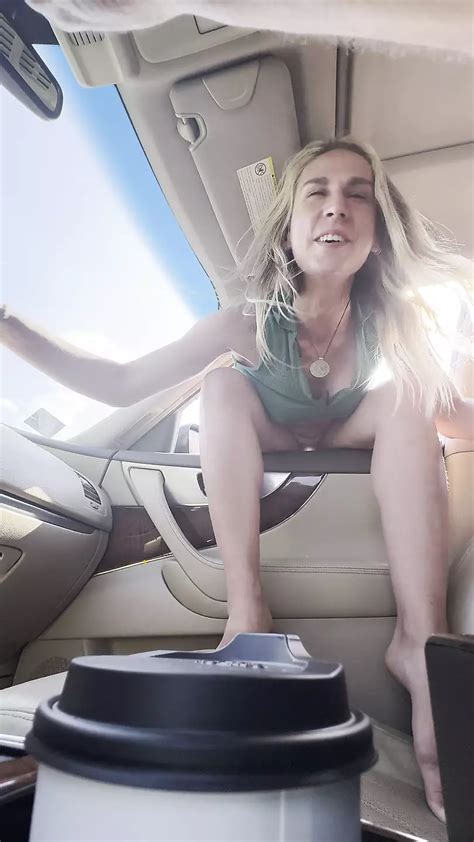 Peeing Through The Window Of A Moving Car Wet And Messy Porn By FapHouse XHamster