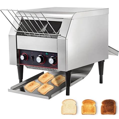 VEVOR 300 slices/h Commercial Toaster Conveyor , Heavy Duty Stainless ...