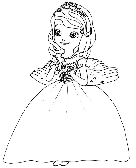 Princess Sophia Coloring Page At Sasfatblog Blog