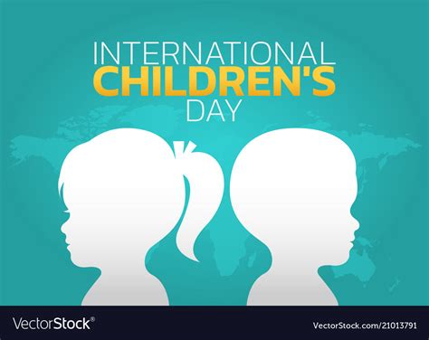 International Childrens Day Logo Icon Design Vector Image