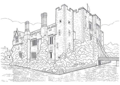 Coloriage Chateau B Timents Et Architecture Dessin