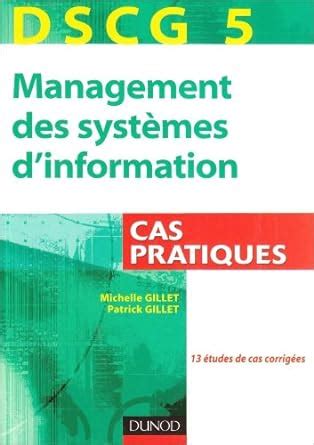 Dscg Management Des Syst Mes D Information Cas Pratiques Gillet